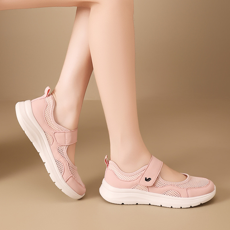 Breathable Casual Shoes for Women, Popular Model 2026 New Summer Mesh Breathable Mom Shoes, Lightweight Soft-Soled Sports Shoes