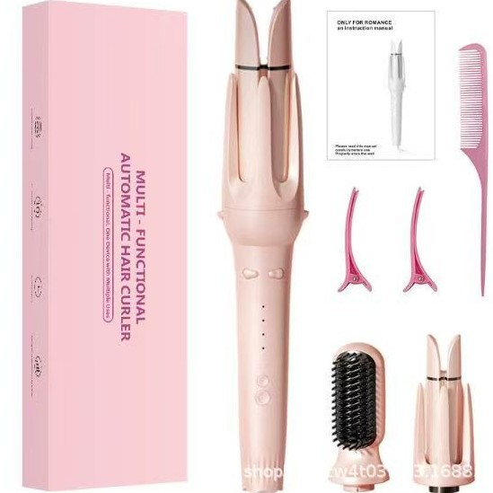 Hair Straightening Comb 32mm 38mm Curly Hair Straightening Three-In-One Hair Straightening Comb Water Ripple Automatic Curling Iron Dormitory Egg Roll