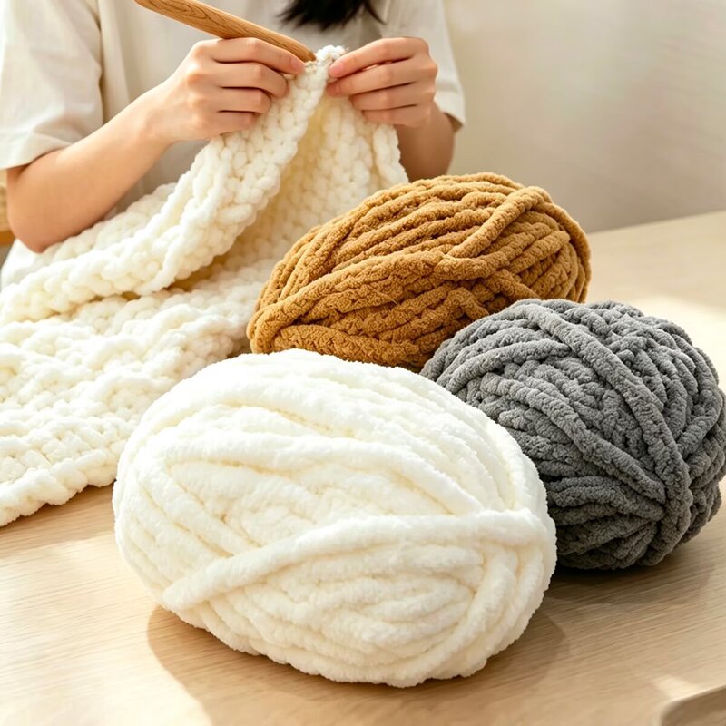Extra Thick Ice Yarn Icelandic Hand-Knitted Scarf 245g Blanket Mat Cat Bed Yarn Ball Handmade Cat Tail Yarn Extra Thick Ice Yarn Icelandic Hand-Knitted Scarf 245g Blanket Mat Cat Bed Yarn Ball Handmade Cat Tail Yarn