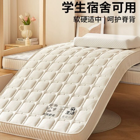 Linen Latex Memory Foam Mattress Pad for College Dormitories, Home Bedroom Mattress Pad, Special for Living on Campus and Renting Apartments Linen Latex Memory Foam Mattress Pad for College Dormitories, Home Bedroom Mattress Pad, Special for Living on Campus and Renting Apartments