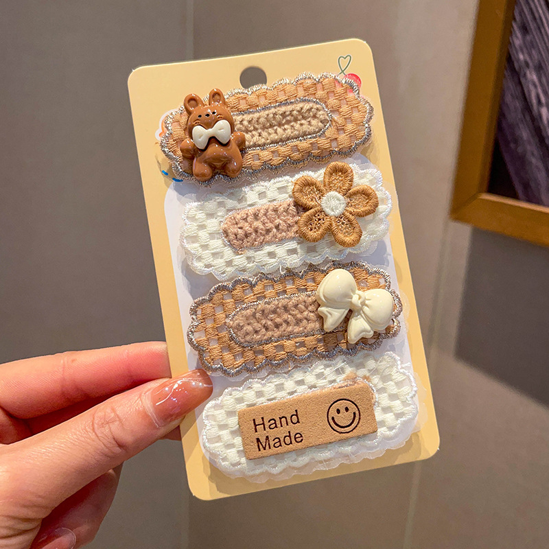 Pegatinas DE LOS NIÑOS bebé pelo roto artefacto acabado tocado horquilla lateral de las niñas corto Pegatinas mágicas Pegatinas de pelo de celebridades de Internet