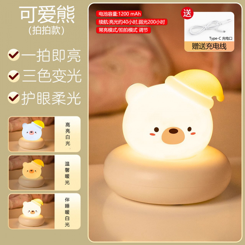 语音小夜灯卧室睡眠灯婴儿喂奶护眼儿童小夜灯月子灯伴睡床头灯|undefined