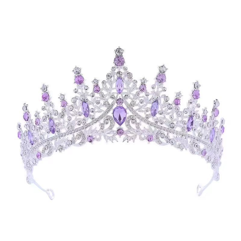 Diadema de Corona de Cristal para Princesa de Aleación y Cristal Decorativo para Bodas y Fiestas image 25