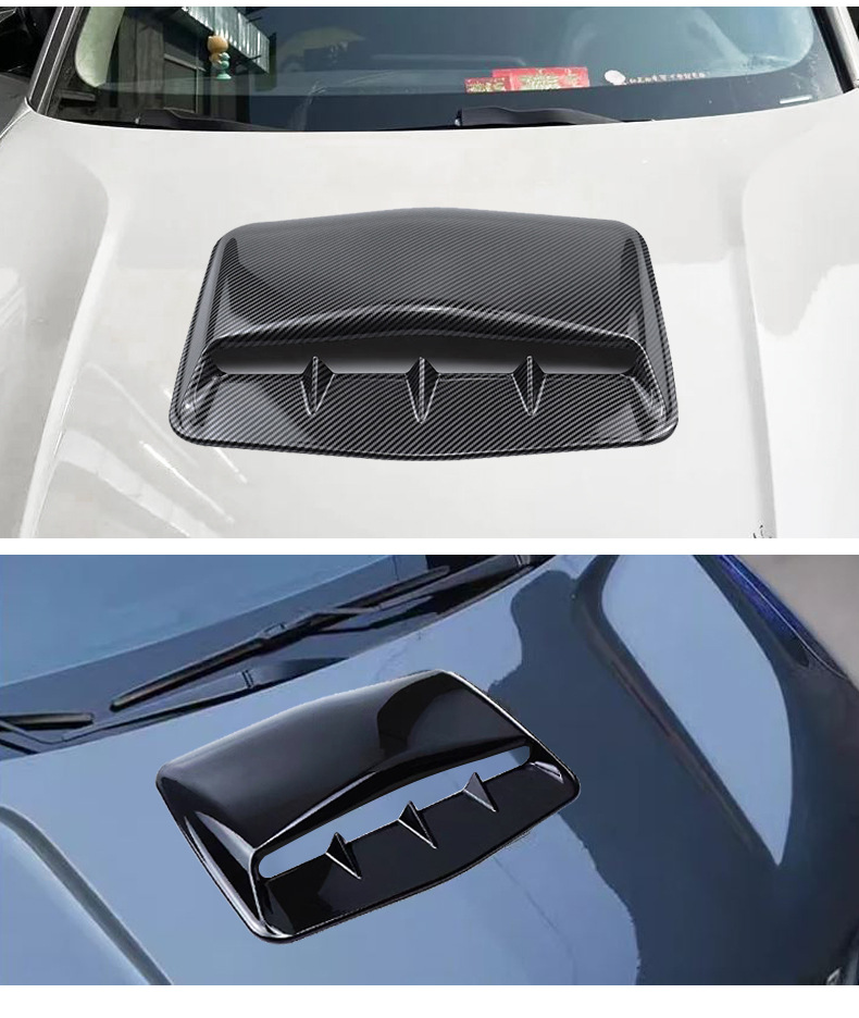 Hood Air Vent Universal Exterior Air Vent Hood Fender Decoration Modification Accessories Adhesive Shark Gill