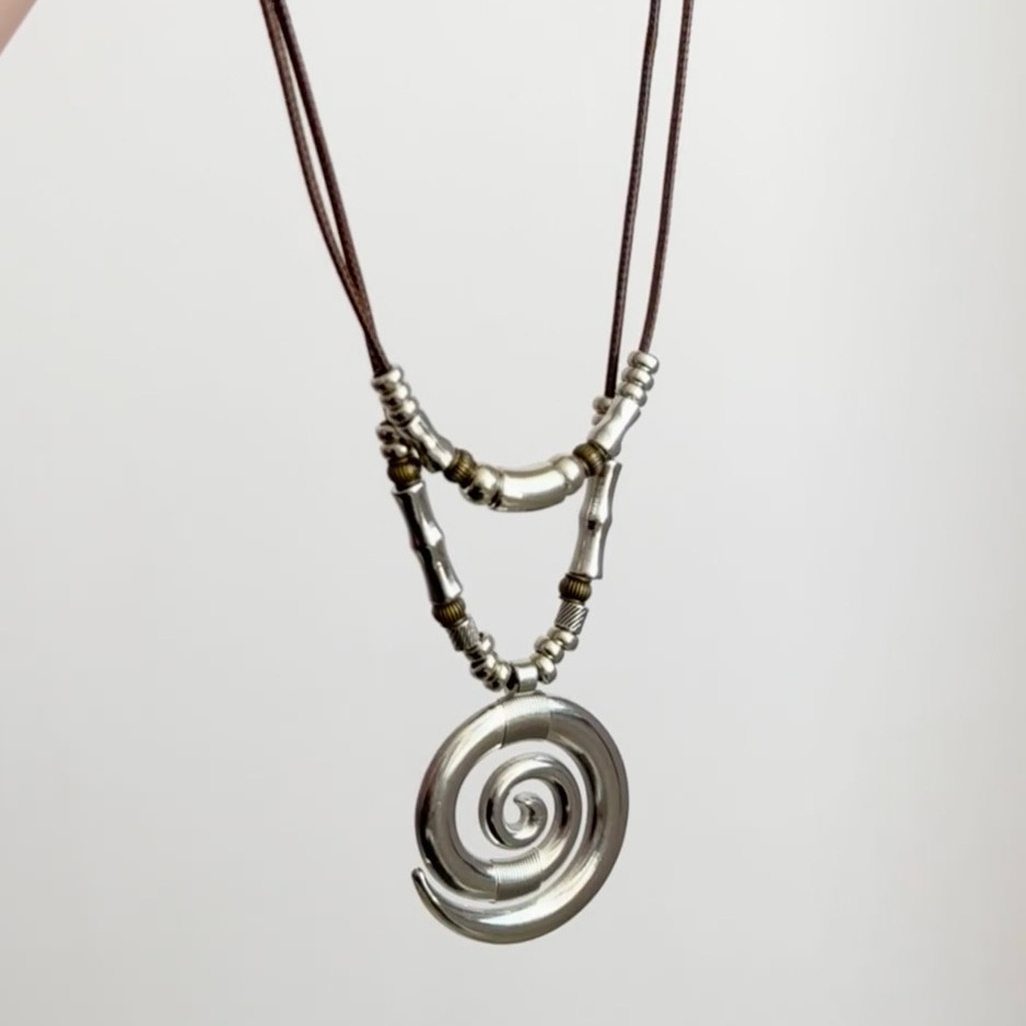 Long Bohemian Women's Necklace Turbulence Totem Layered Geometric Pattern Alloy Boho Beach Style Lockbone Chain Jewelry display picture 7