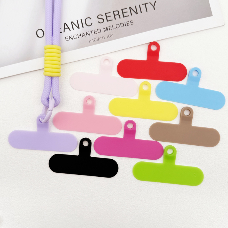 New Colorful Silicone Phone Lanyard Pad Anti-Loss Clip Patch Bracelet Clip Fixing Piece DIY Accessory Wholesale New Colorful Silicone Phone Lanyard Pad Anti-Loss Clip Patch Bracelet Clip Fixing Piece DIY Accessory Wholesale