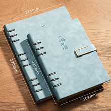 a5活页笔记本子镂空加厚b5日记本可拆卸商务记事本防水防脏