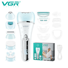 Vgr733新品ipx7防水洗毛シェーバー電動抜毛器洗顔六合一レディース脱毛器セット