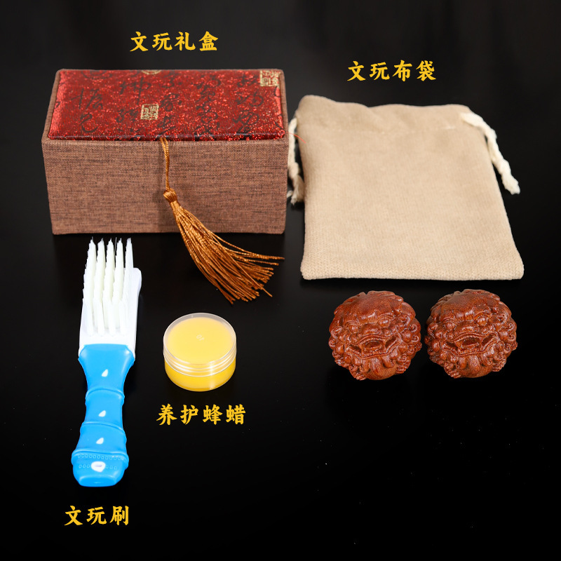 金星檀木貔貅手把件手球保健球实木无漆摆件文玩盘玩木雕手部锻炼|undefined
