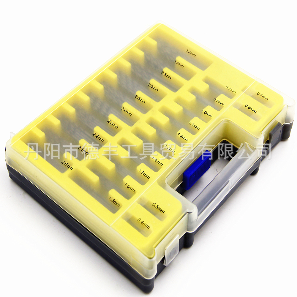 150PC迷你麻花钻 吹塑盒装0.4-3.2mm小钻头箱微型开孔器套装