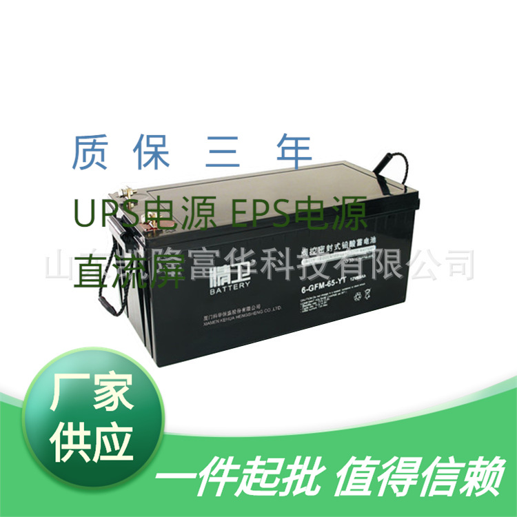 6-GFM-65-YT 铅酸免维护电瓶12V6H直流屏UPS储能科华精卫蓄电池