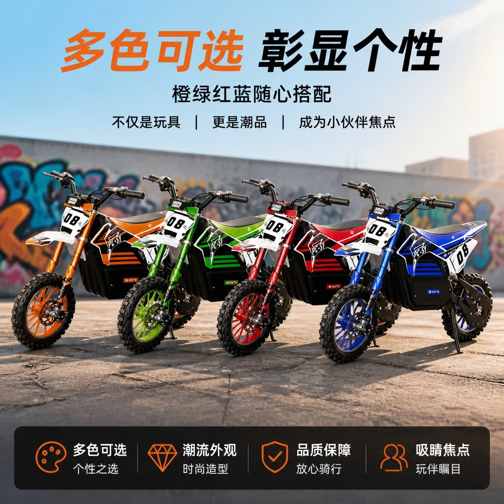 KTM portable hub motor lead-acid battery electric off-road motorcycle, children's motorcycle, small off-road vehicle, 36V 800W