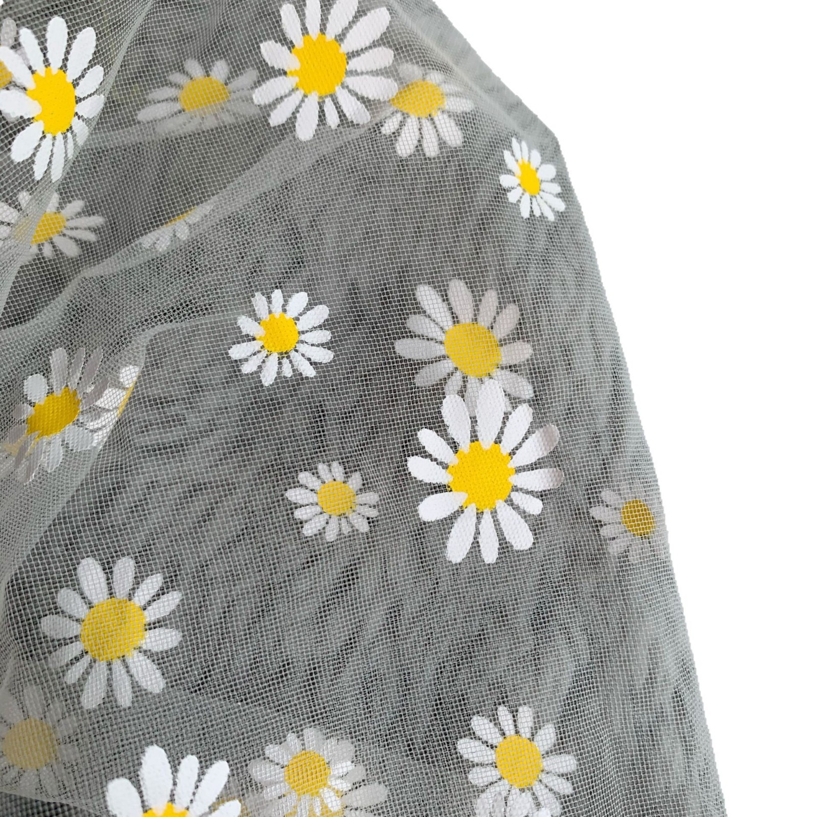 Super densa malla artesanía pegamento impresión crisantemo gasa falda ropa para niños Hanfu traje de baño multicolor tela en stock al por mayor