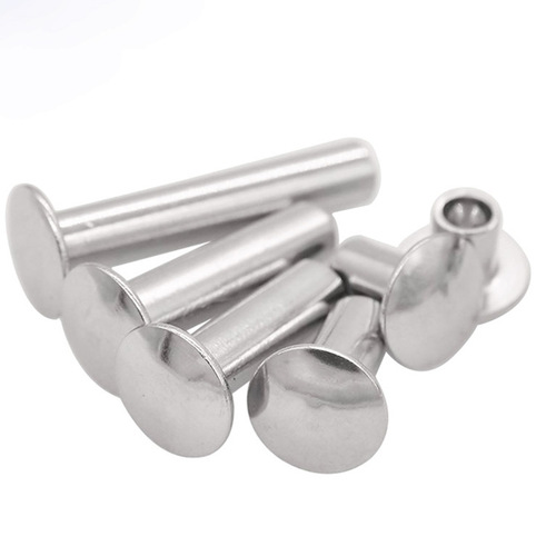 304 stainless steel flat round head semi-hollow rivets M2-M4 large flat head rivets hollow rivets GB873