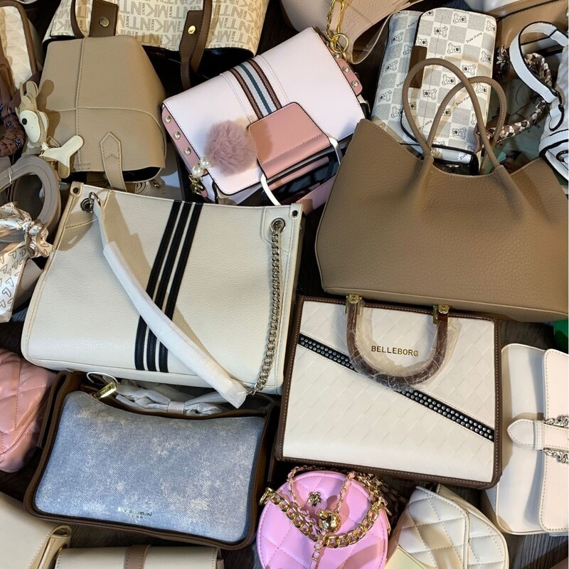 High-Quality Women's Bags, Assorted Styles, Export Surplus Bags, Wholesale Shoulder and Crossbody Bags, Cross-Border Live Streaming Supply, Mixed Batch Clearance