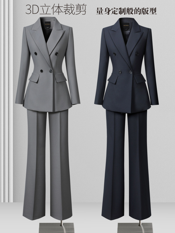 职场西装外套女2025新款高级感时尚通勤面试商务西服正装职业套装|undefined