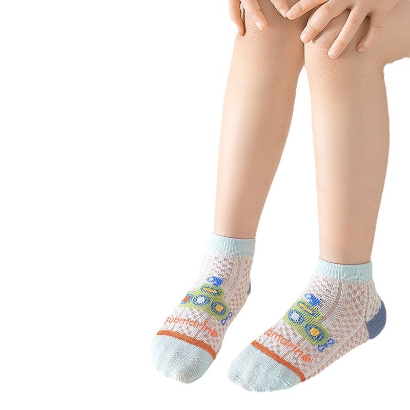 Summer children's thin breathable cartoon socks for men and women