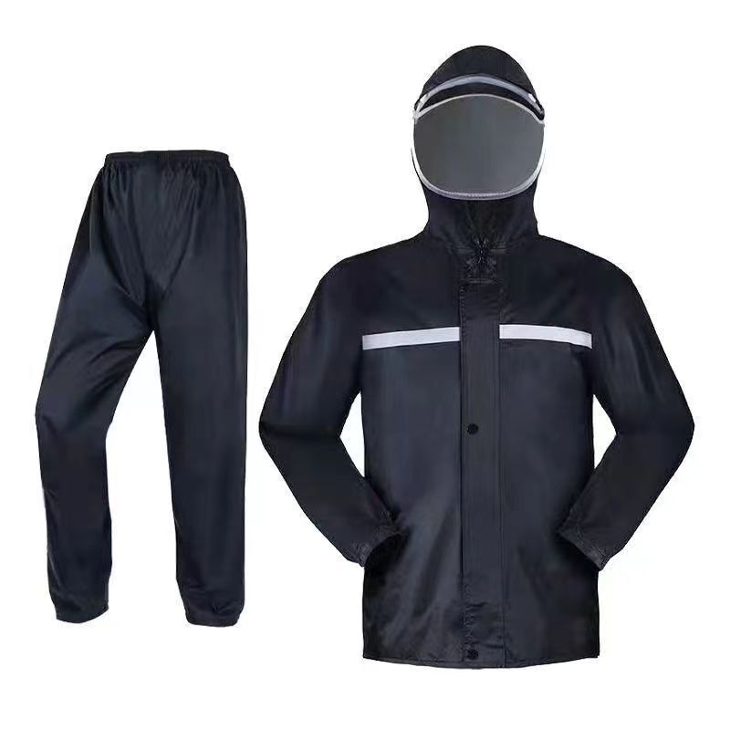 Raincoat and Rain Pants Set for Men and Women, Rainproof Full-Body Delivery Rider Adult Split-Type Electric Motorcycle Riding