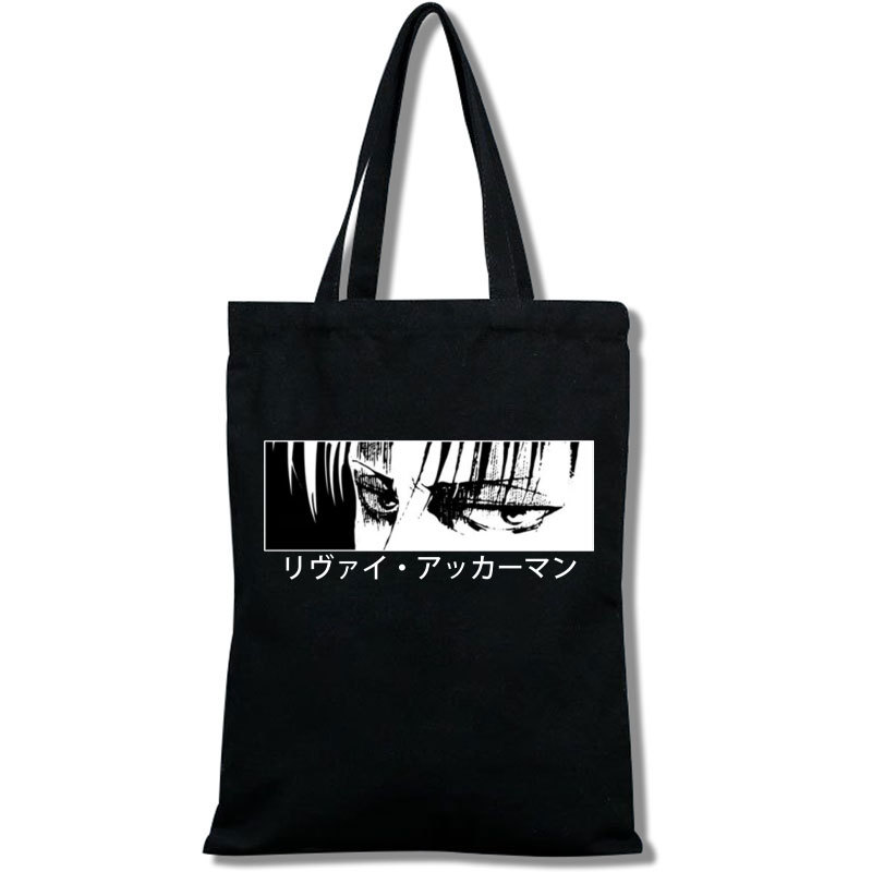 进击的巨人周边女学生可爱卡通休闲外出大容量帆布购物袋一件批发