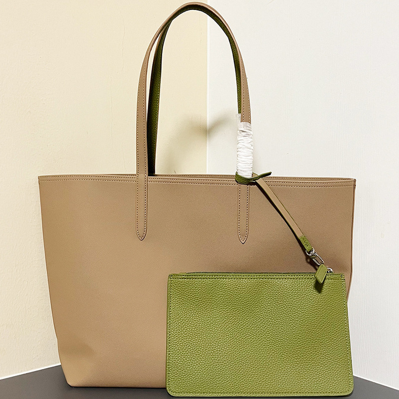 Double-sided available! French New Crocodile Women's Bag Shopping Bag Large Capacity Shoulder Bag Portable Dumpling Bag Tote Bag