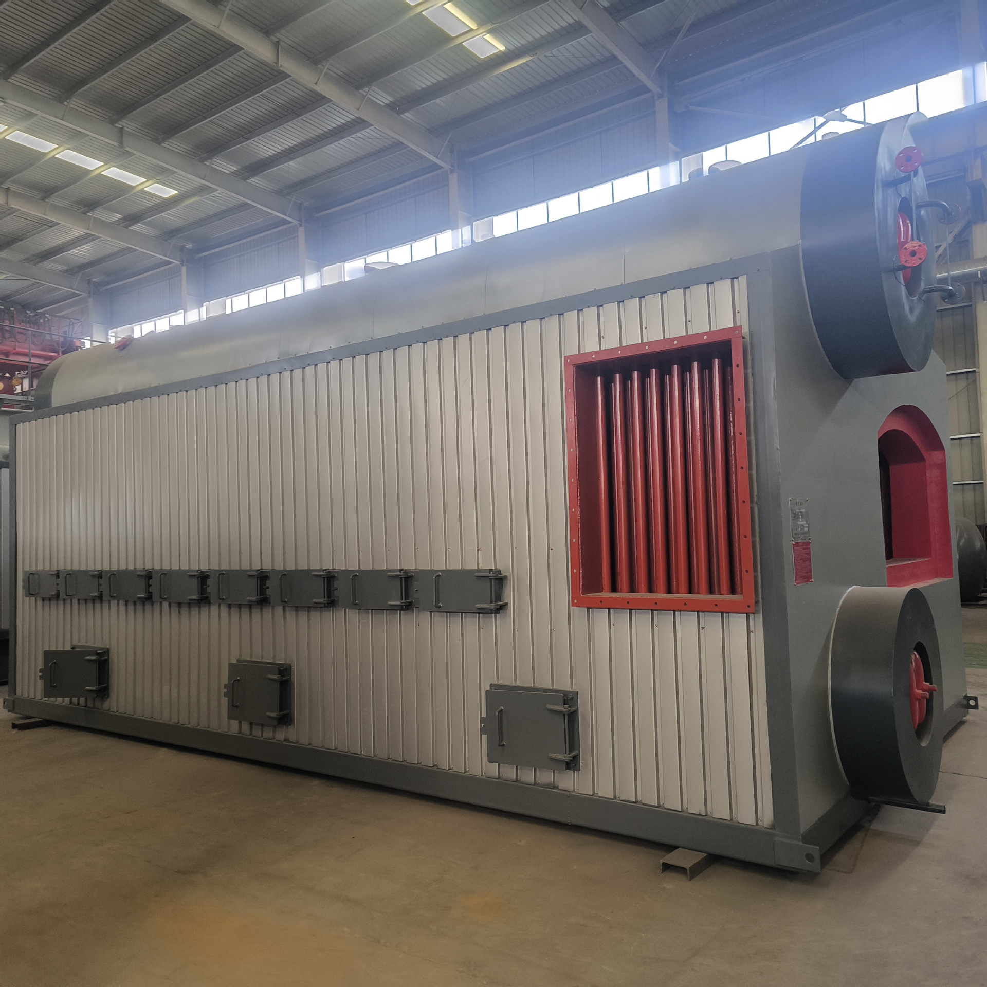 SZS型双锅筒蒸汽锅炉 配套生物质气化燃烧系统 纺织化工行业供汽