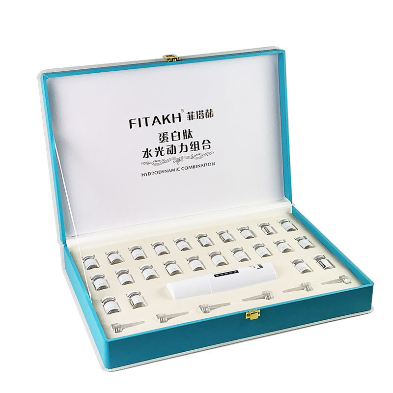 Protein Peptide Hydrating Brightening Facial Care Beauty Salon Product Vanadium Titanium Needle-Free Hyaluronic Acid Set