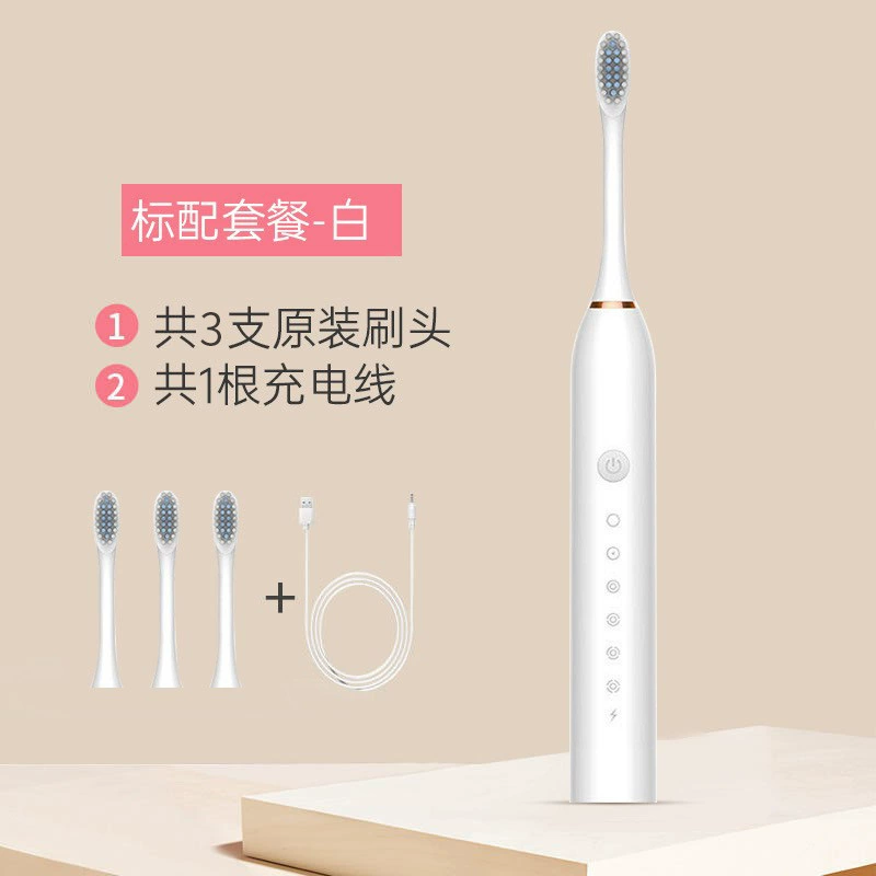 Sonic Electric Toothbrush Rechargeable, Adult Unisex, 6‑Mode Ultrasonic, Gift & Travel Set