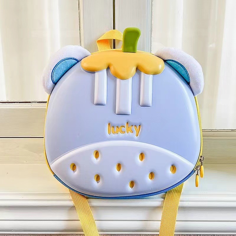 Nueva mochila escolar de jardín de infantes con carcasa dura, gran capacidad, protección de la columna vertebral, mochila infantil de dibujos animados, mochila de viaje informal para niños y niñas