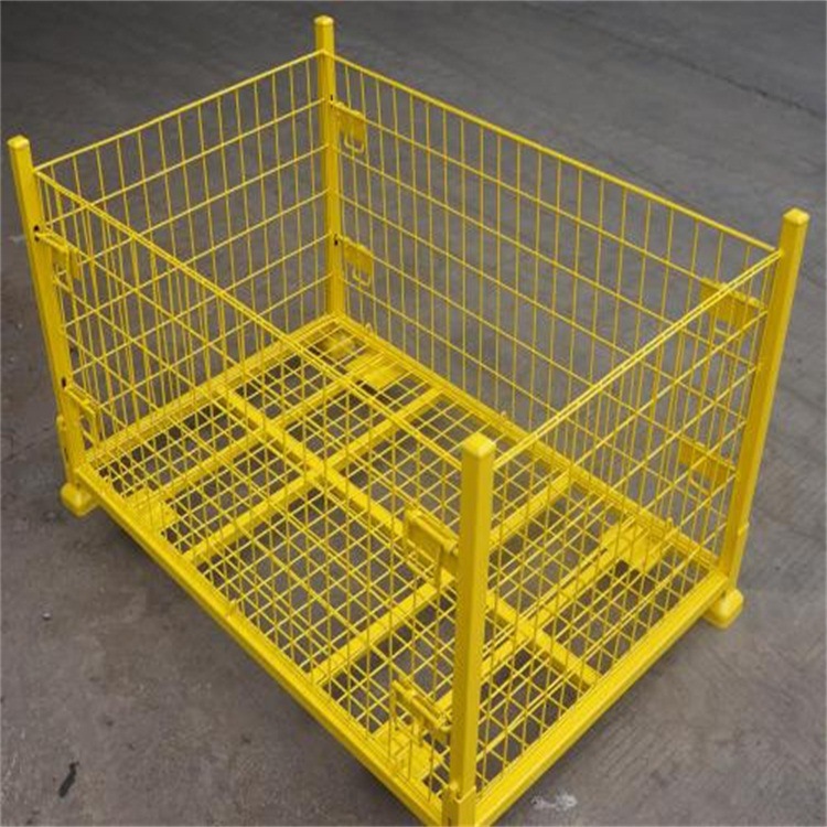厂家直供仓储笼储物筐 钢材经冷轧硬化焊接周转箱可定 制货源批发