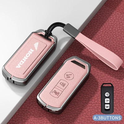 Car key bag: Key Cover Ns125La Foshan 350 - standard-model-a-pink-zinc-alloy-shell-hand-strap