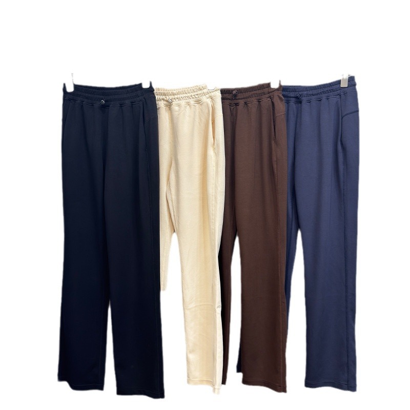 luqi lulu soft yoga fitness high-waisted straight-leg style with a draping effect that makes legs look longer, loose and wide-leg, perfect for workouts.