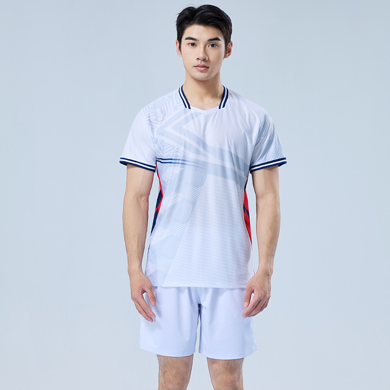Nuevos trajes deportivos de bádminton se pueden imprimir ropa de entrenamiento ropa de voleibol de aire secado rápido ping-pong 1503