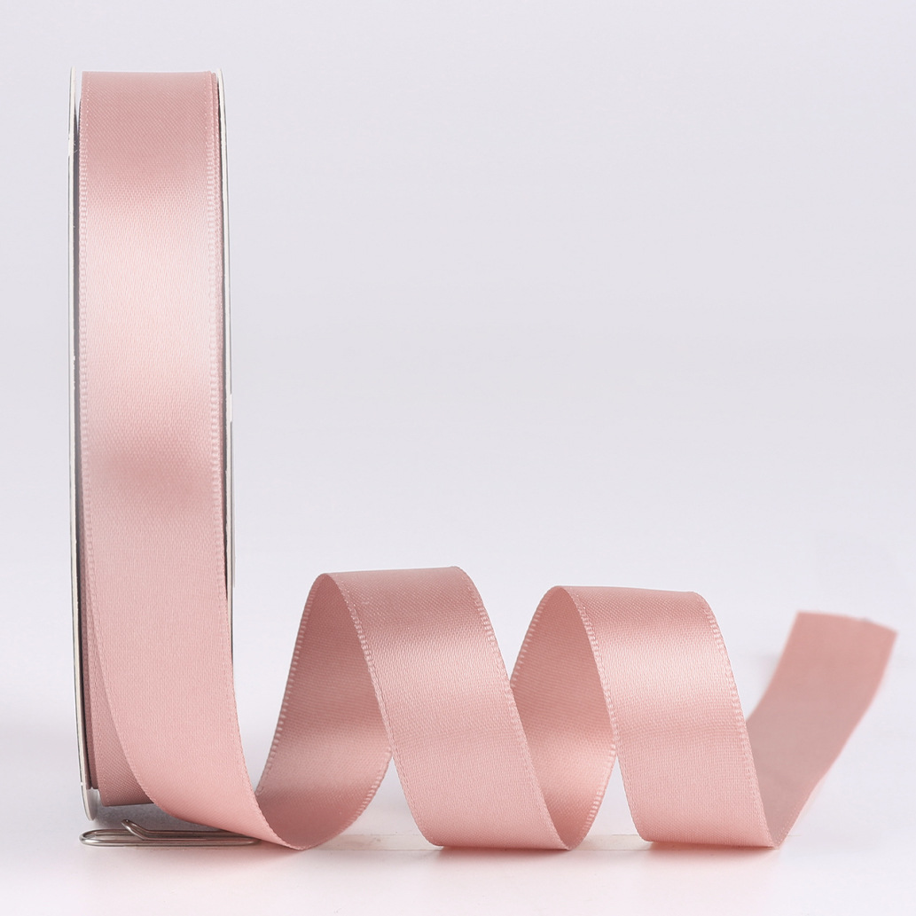 Cinta de poliéster de color sólido de 2cm al por mayor embalaje de ramo DIY FLORAL material hecho a mano cinta de embalaje de flores de doble cara