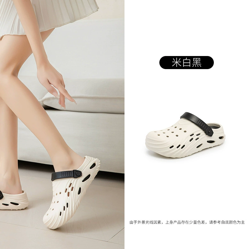 Новые летние сабо 2026 для мужчин, с мягкой подошвой из ЭВА, удобные для активного отдыха, нескользящие, легкие, закрытые тапочки оптом