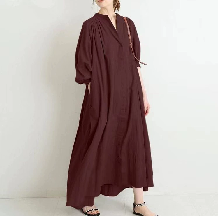 Длинная базовая кофта-п cardigan для тела, женская макси оверсайз из хлопка и льна, длинный рукав