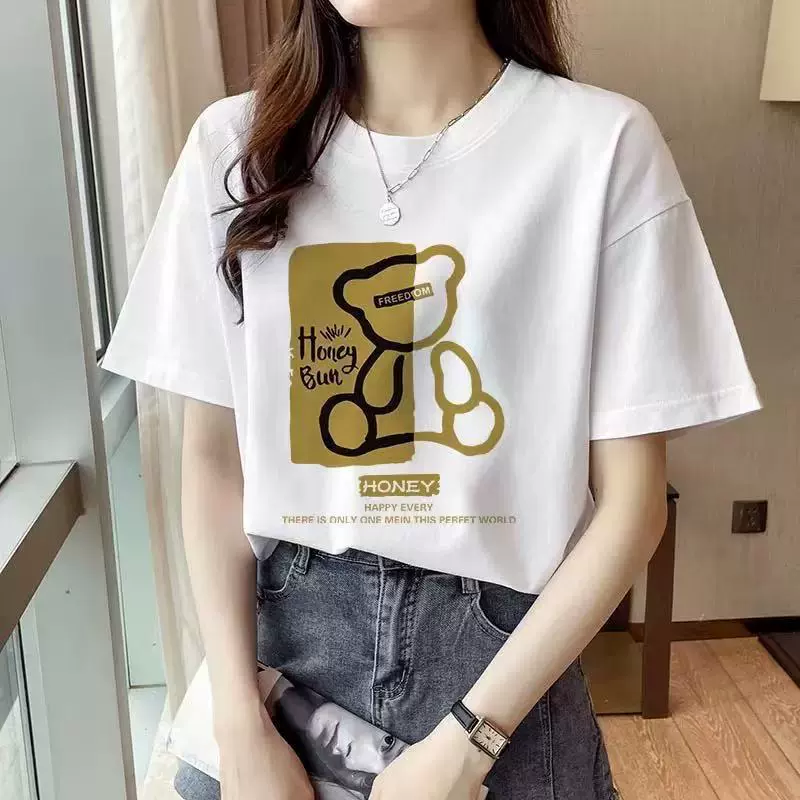 Футболка европейского стиля летняя короткий рукав, размеры L–5XL
