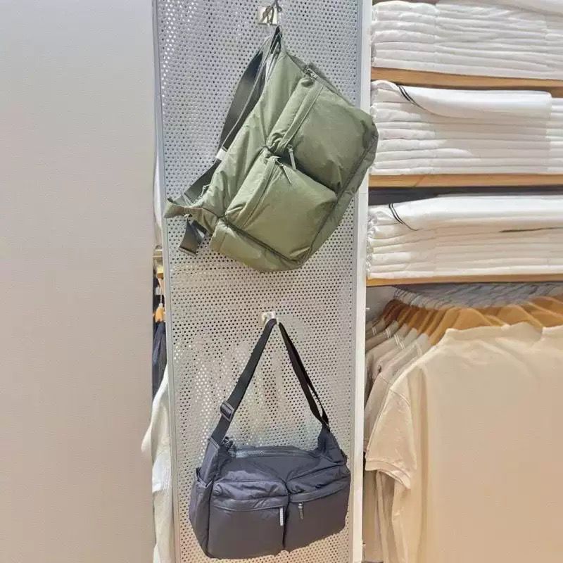 実店舗ハイエンド大容量ショルダークロスボディバッグレディースカジュアル多用途メッセンジャーバッグマルチポケット防水スポーツバッグ|undefined