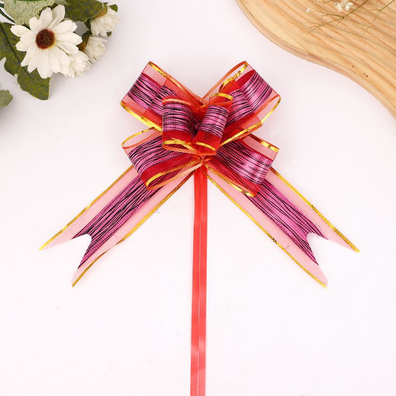 Transfronterizo 50 gran borde dorado patrón de corteza hilo de nieve arco flor tirada a mano regalo de Navidad flor cesta de frutas embalaje flor dibujo