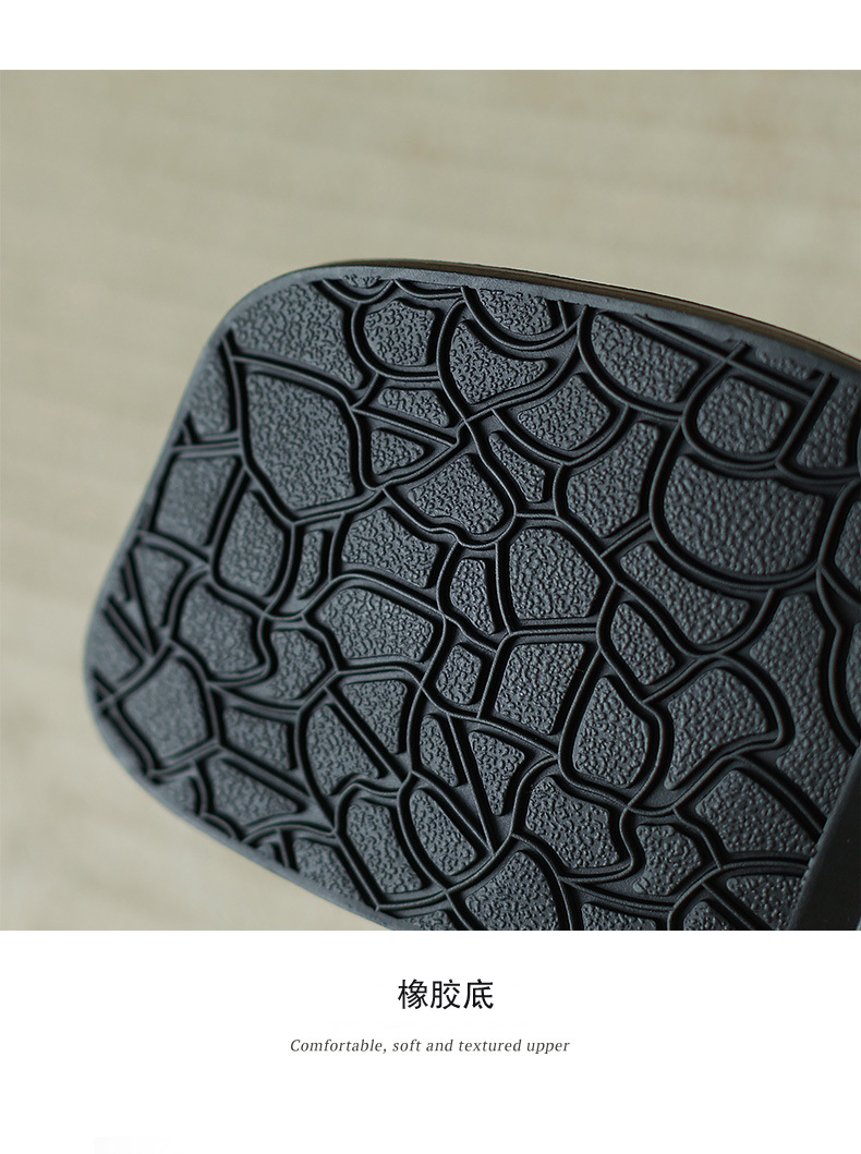 Sandal hở mũi nữ gót thấp quai ngang phong cách học đường — Màu nâu chi tiết 23