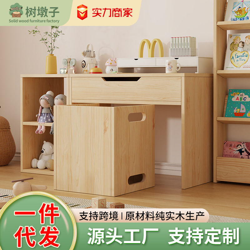 Children's flip-top painting table with storage, baby learning toy table and storage cabinet combination, kindergarten early education table and chair