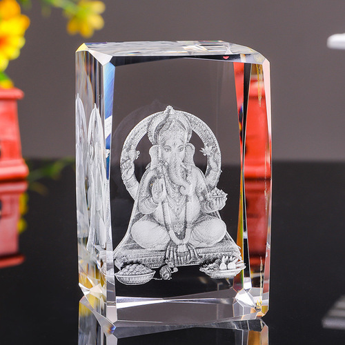3D internally carved crystal ornaments, housewarming festival creative gifts, Laozi home living room craft gift ornaments, dropshipping