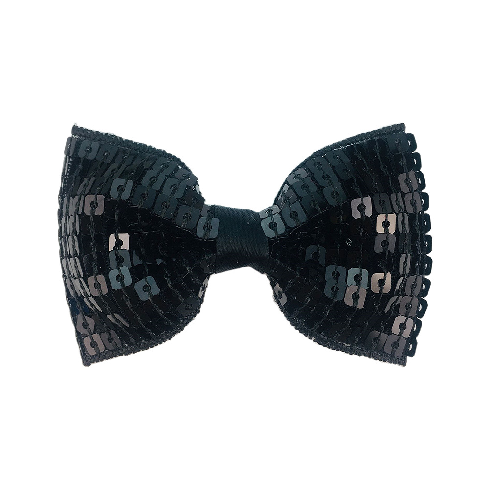 Comercio exterior tienda en línea suministro de doble cara flash bordado lentejuelas arco horquilla 19 colores en stock etapa accesorios para el cabello niños