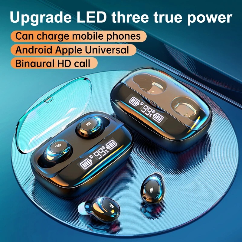 U8 Bluetooth 5.0 wireless earphones stereo sports earbuds earphones with microphone 3500 mA charging box