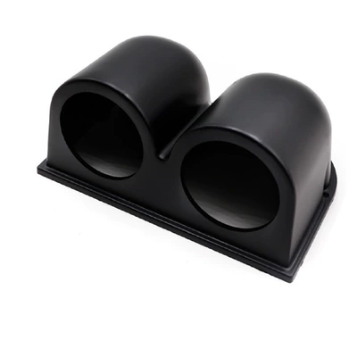 automobile instrument carbon fiber instrument cover single hole - double-hole-black