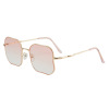 Metal fashionable square sunglasses, 2022 collection, gradient, Amazon, wholesale, European style