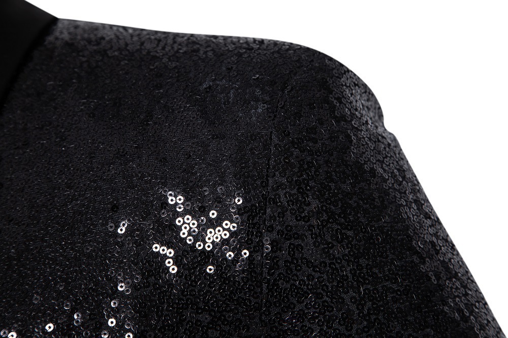 Traje de apresentação masculino com lantejoulas douradas para meninos e americanos, terno para boate, roupa masculina para apresentador, mestre de cerimônias, jaqueta de estúdio, tamanho europeu._voghion.com