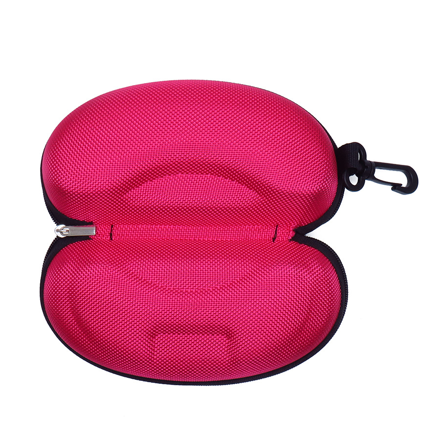卸売EVAメガネケース オックスフォード布製 耐圧・耐衝撃サングラスケース フック付きジッパー式メガネケース メガネバッグ