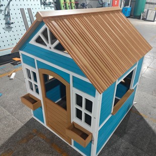 Children's Toy House Outdoor Indoor Small House Waterproof and Anti-Corrosion Wooden Play House Leisure Outdoor Wooden House