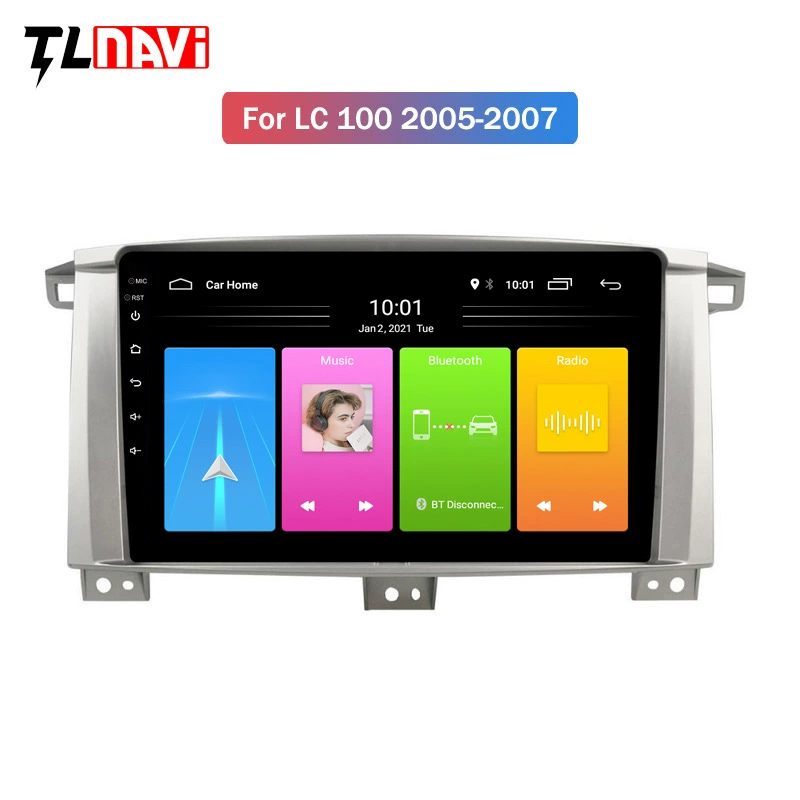 Продукты трансграничной торговли подходят для Toyota Rand Cool Luze LC100 05-07 Зарубежная радиочистка Bluetooth навигация для автомобиля