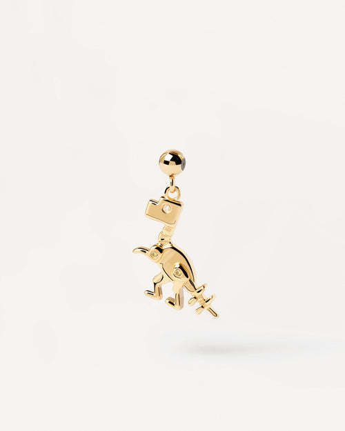 Casual Simple Style Astronaut Dinosaur Number Sterling Silver Plating Inlay Zircon Jewelry Accessories display picture 4